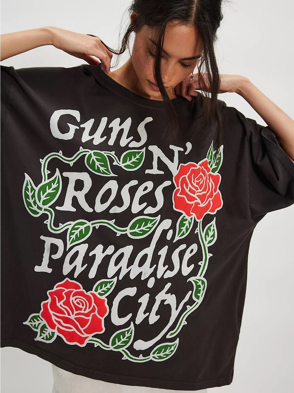 🌹 Daydreamer Guns N’ Roses Paradise City Oversized Tee One Size